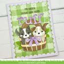 Lawn Fawn, clear stamp, henrys build-a-sentiment: dog