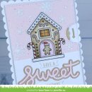 Lawn Fawn, reveal wheel gingerbread house drop-down...