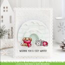 Lawn Fawn, clear stamp, cozy dogs