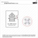 Lawn Fawn, clear stamp, gingerbread house
