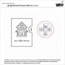 Lawn Fawn, clear stamp, gingerbread house add-on