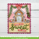 Lawn Fawn, clear stamp, gingerbread house add-on