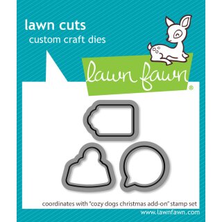 Lawn Fawn, lawn cuts/ Stanzschablone, cozy dogs christmas...