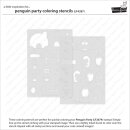 Lawn Fawn, coloring stencils, penguin party