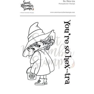 Sweet November Stamps, clear stamp, So Hex-tra