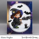 Sweet November Stamps, clear stamp, Witchy Enid