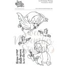Sweet November Stamps, clear stamp, Lil Grimmy Flying