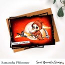 Sweet November Stamps, clear stamp, Lil Grimmy Flying