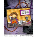 Sweet November Stamps, clear stamp, Black Cat Magic
