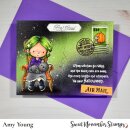 Sweet November Stamps, clear stamp, Black Cat Magic
