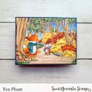Sweet November Stamps, clear stamp, Forest Path