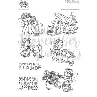 Sweet November Stamps, clear stamp, Fall Day Fairwees