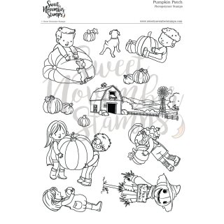 Sweet November Stamps, clear stamp, Pumpkin Patch