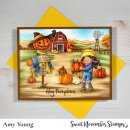 Sweet November Stamps, clear stamp, Pumpkin Patch