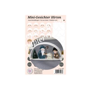 Ausschneidebogen Gesichter für Hirten