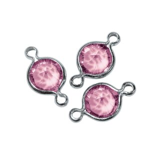 Swarovski Schmuck-Accessoires 2 Ösen 11mm RUND Rosa...