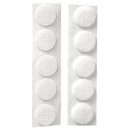 Klettverschluss, rund, 19 mm 10 Stück