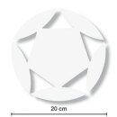 Schablone Fünfkantschachtel, ø 20 cm 1 Teil