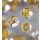 Glasfacettperlen rund irisierend HONIG 4mm 100 Stück