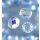 Glasfacettperlen rund irisierend HELLBLAU 4mm 100 Stück