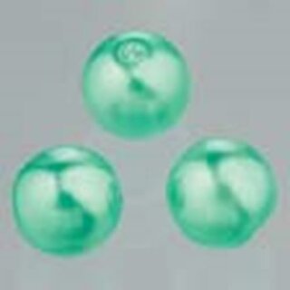 Glaswachsperlen Luster Emeraldgrün 6mm 40 Stück