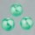 Glaswachsperlen Luster Emeraldgrün 6mm 40 Stück