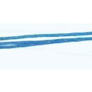 Collier mit Band und Baumwollkordel (einseitig offen) hellblau 50cm