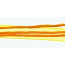 Collier mit Band und Baumwollkordel (einseitig offen) gelb 50cm